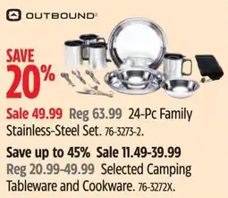 Canadian Tire 24 Pc Family Stainless Steel Set offer