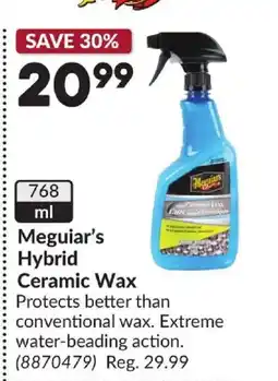 Princess Auto Meguiar's Hybrid Ceramic Wax offer