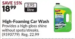Princess Auto High-Foaming Car Wash offer