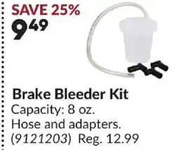 Princess Auto Brake Bleeder Kit offer