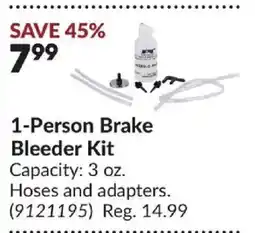 Princess Auto 1-Person Brake Bleeder Kit offer