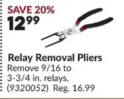 Princess Auto Relay Removal Pliers offer
