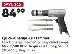 Princess Auto Quick-Change Air Hammer offer