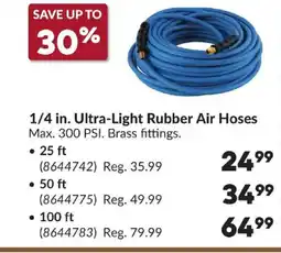 Princess Auto 1/4 in. Ultra-Light Rubber Air Hoses offer