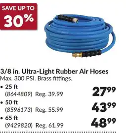 Princess Auto 3/8 in. Ultra-Light Rubber Air Hoses offer