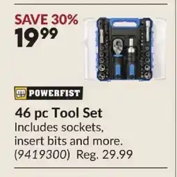 Princess Auto POWERFIST 46 pc Tool Set offer