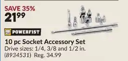 Princess Auto POWERFIST 10 pc Socket Accessory Set offer