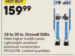 Princess Auto 18 to 30 in. Drywall Stilts offer