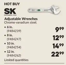 Princess Auto Adjustable Wrenches offer