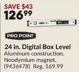 Princess Auto PRO POINT 24 in. Digital Box Level offer