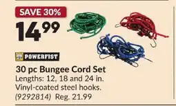 Princess Auto POWERFIST 30 pc Bungee Cord Set offer