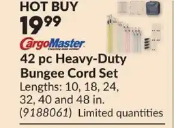 Princess Auto CARGO MASTER 42 pc Heavy-Duty Bungee Cord Set offer