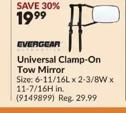 Princess Auto EVERGEAR Universal Clamp-On Tow Mirror offer