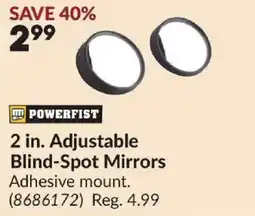 Princess Auto POWERFIST 2 in. Adjustable Blind-Spot Mirrors offer