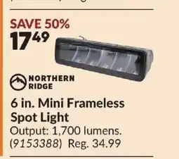 Princess Auto NORTHERN RIDGE 6 in. Mini Frameless Spot Light offer