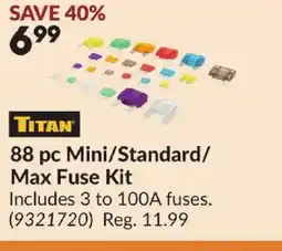 Princess Auto TITAN 88 pc Mini/Standard/ Max Fuse Kit offer