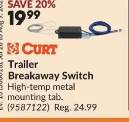 Princess Auto CURT Trailer Breakaway Switch offer