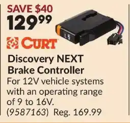 Princess Auto CURT Discovery NEXT Brake Controller offer