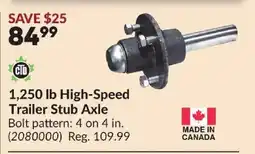 Princess Auto 1,250 lb High-Speed Trailer Stub Axle offer