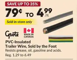 Princess Auto PVC-Insulated Trailer Wire, Sold by the Foot offer