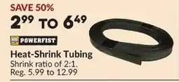 Princess Auto POWERFIST Heat-Shrink Tubing offer