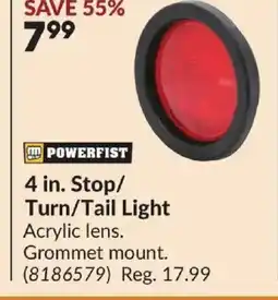Princess Auto POWERFIST 4 in. Stop/ Turn/Tail Light offer