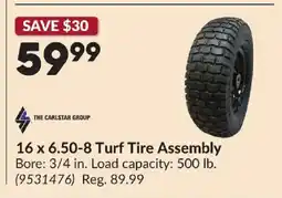 Princess Auto THE CARLSTAR GROUP 16 x 6.50-8 Turf Tire Assembly offer