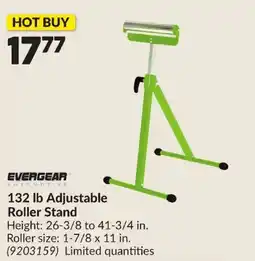 Princess Auto EVERGEAR 132 lb Adjustable Roller Stand offer