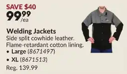 Princess Auto Welding Jackets offer