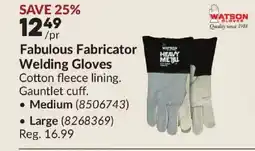 Princess Auto Fabulous Fabricator Welding Gloves offer