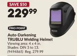 Princess Auto PRO POINT Auto-Darkening TRUBLU Welding Helmet offer
