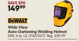 Princess Auto DEWALT Wide View Auto-Darkening Welding Helmet offer