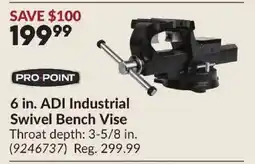 Princess Auto PRO POINT 6 in. ADI Industrial Swivel Bench Vise offer