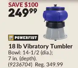 Princess Auto POWERFIST 18 lb Vibratory Tumbler offer