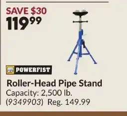 Princess Auto POWERFIST Roller-Head Pipe Stand offer