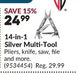 Princess Auto 14-in-1 Silver Multi-Tool offer