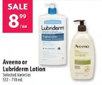Aveeno or Lubriderm Lotion