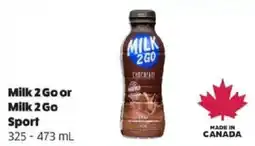 Co-op Milk 2 Go or Milk 2 Go Sport offer