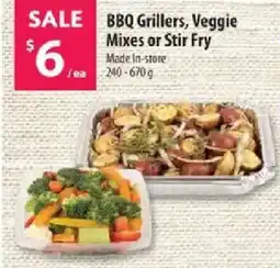 Co-op BBQ Grillers, Veggie Mixes or Stir Fry offer