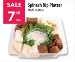 Co-op Spinach Dip Platter offer