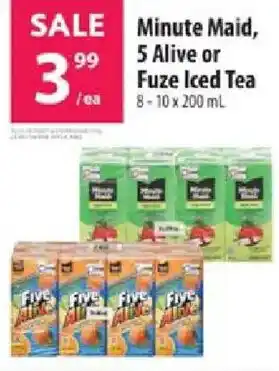 Co-op Minute Maid, 5 Alive or Fuze Iced Tea offer