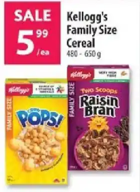 Co-op Kellogg's Family Size Cereal offer