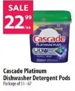 Co-op Cascade Platinum Dishwasher Detergent Pods offer