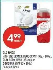 Shoppers Drug Mart Old spice or Dove offer