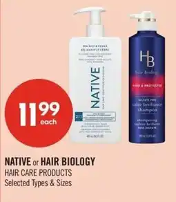 Shoppers Drug Mart Native or hair biology offer