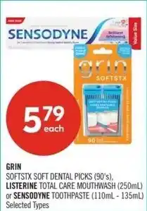 Shoppers Drug Mart Grin or sensodyne offer