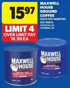 Real Canadian Superstore Maxwell House Ground Coffee offer