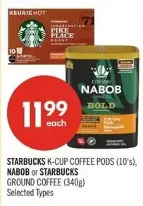 Shoppers Drug Mart Starbucks or nabob offer