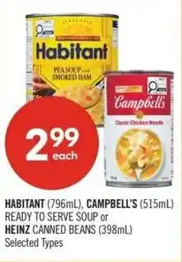 Shoppers Drug Mart Habitant, Campbell's or Heinz offer