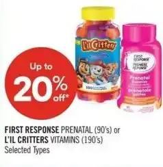 Shoppers Drug Mart First response or l'il critters offer